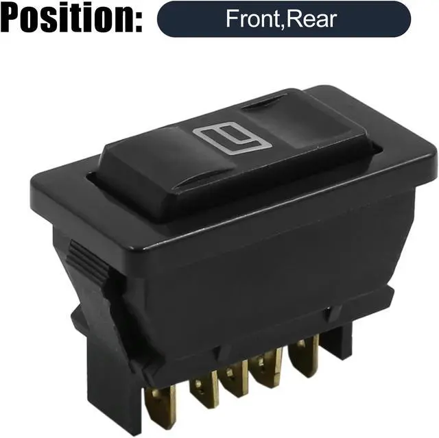 Alt view image 2 of 4 - DC 12V 5 Pins Momentary Electric Power Window Switch w White Light for Car