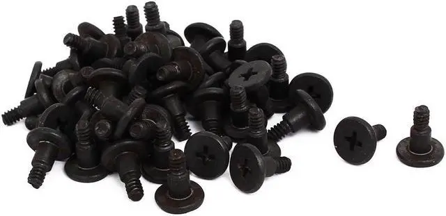 Main image of Laptop Computer Shockproof Phillips Flat Head Bolt Hard Drive Screws Black 50pcs