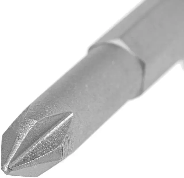 Alt view image 3 of 4 - 5Pcs 1/4-Inch Hex Shank 50mm Length Phillips 6PH1 Magnetic Screw Driver S2 Screwdriver Bits