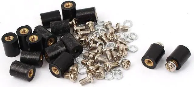 Main image of 15 Pcs M3 Brass Insert Female Thread 8x10mm Insulated Standoff Terminals