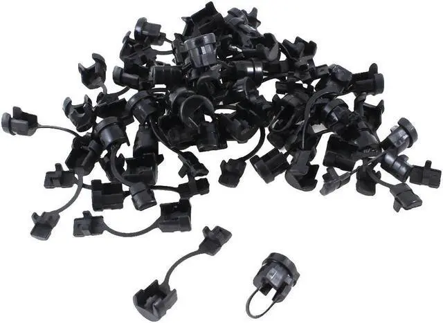 Main image of Unique Bargains 50 x Electrical Equipment Nylon Strain Relief Bushing for 5mm Dia Round Cord