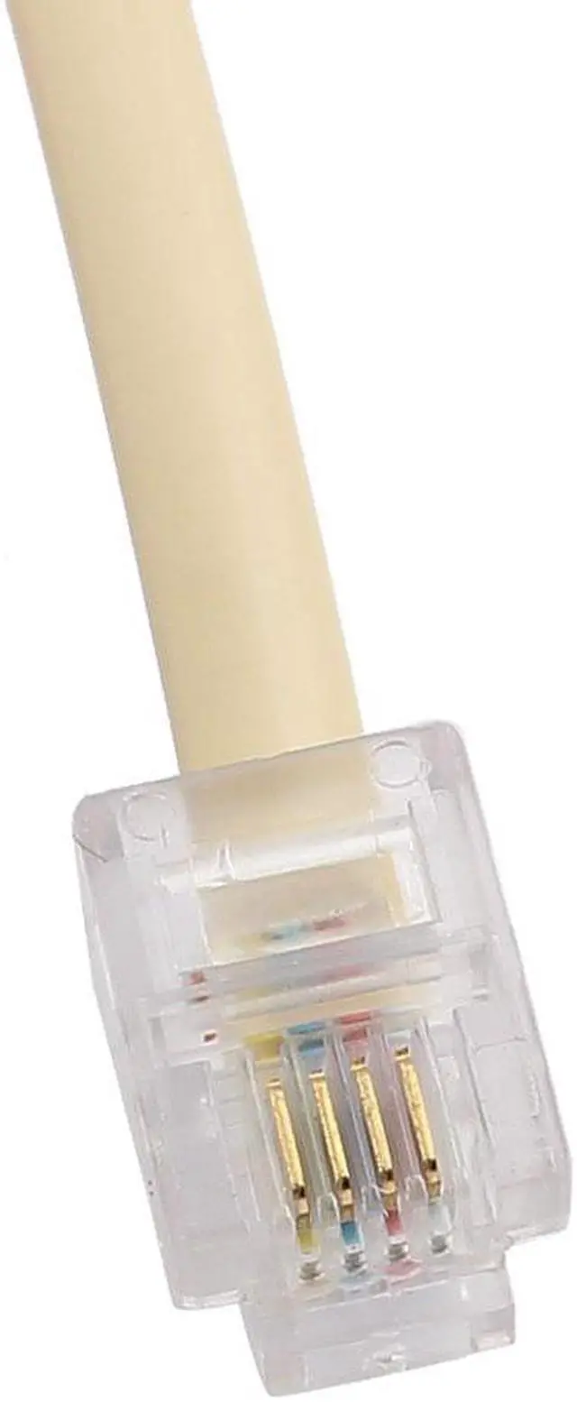 Alt view image 2 of 3 - 4Pcs RJ11 6P4C Male to 2 Ports Female Telephone Line Splitter Adapter Converter