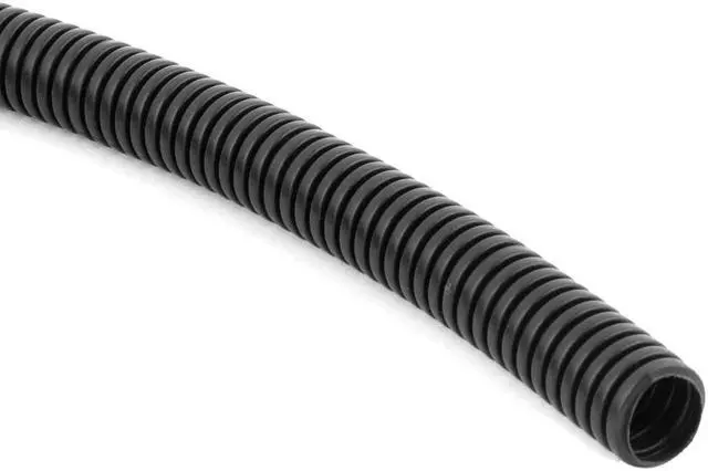 Alt view image 2 of 2 - Flexible Insulated Corrugated Tube Hose Pipe Black 2.9M Long 18mm Outer Dia