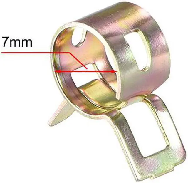 Alt view image 2 of 4 - Hose Clamp, 7mm Spring Band Type Clips for Fuel Line Replacement, 50pcs