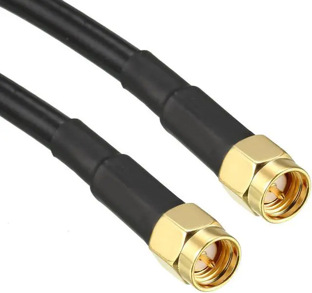 Alt view image 3 of 4 - Antenna Extension Cable SMA Male to SMA Male Coaxial Cable RG58 1.5 ft 2pcs