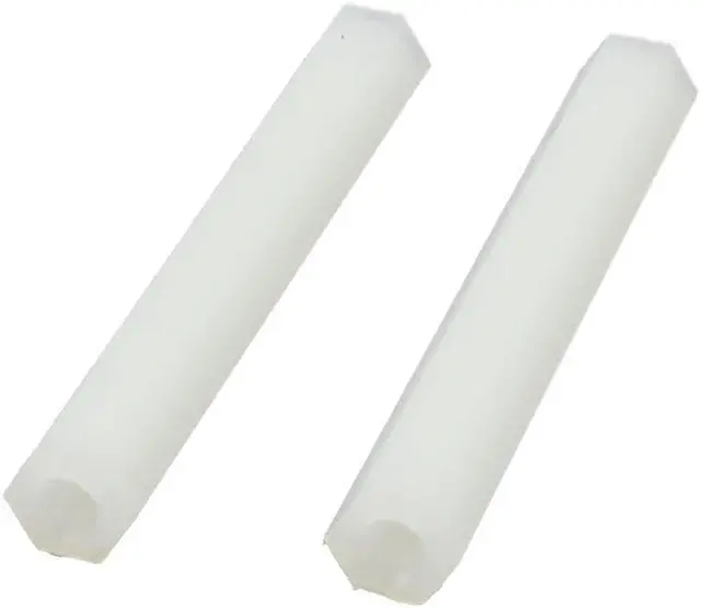 Alt view image 2 of 2 - 40mm M3 Female Thread White Nylon PCB Spacer Hex Stand-Off Pillar 30Pcs