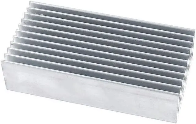 Alt view image 2 of 3 - Unique Bargains Silver Tone Aluminum Heatsink Heat Diffuse Dissipation Cooling Fin 80x40x20mm