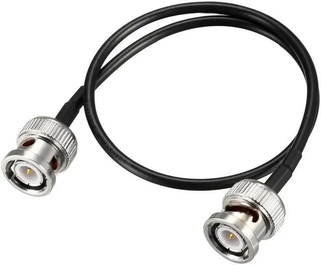 Main image of BNC Male to Male Coaxial Jumper Cable 50 ohm 12 inch RG174