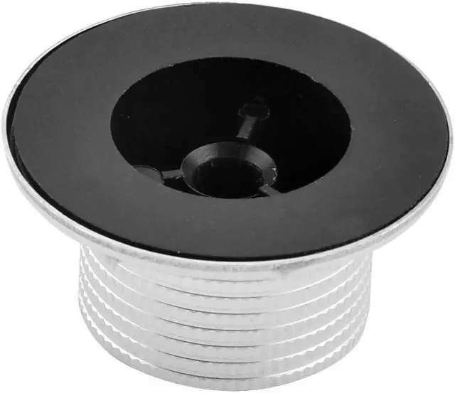 Alt view image 2 of 3 - 37mm x 15mm Volume Rotary Potentiometer Control Knob Silver Tone w Dial