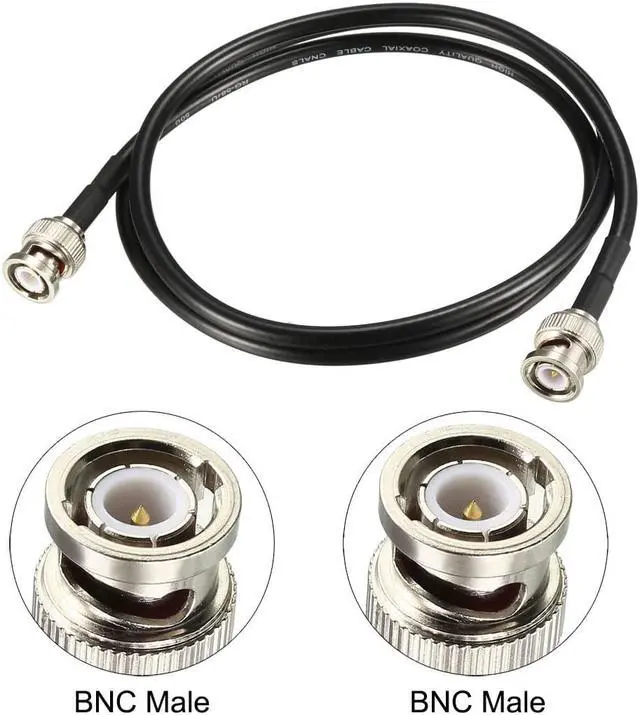 Alt view image 2 of 4 - RG58 Coaxial Cable with BNC Male to BNC Male Connectors 50 Ohm 4 ft 2pcs