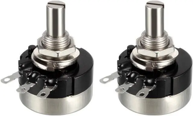 Main image of RV24YN20S 10K Ohm Variable Resistors Single Turn Rotary Carbon Film Potentiometer 2pcs