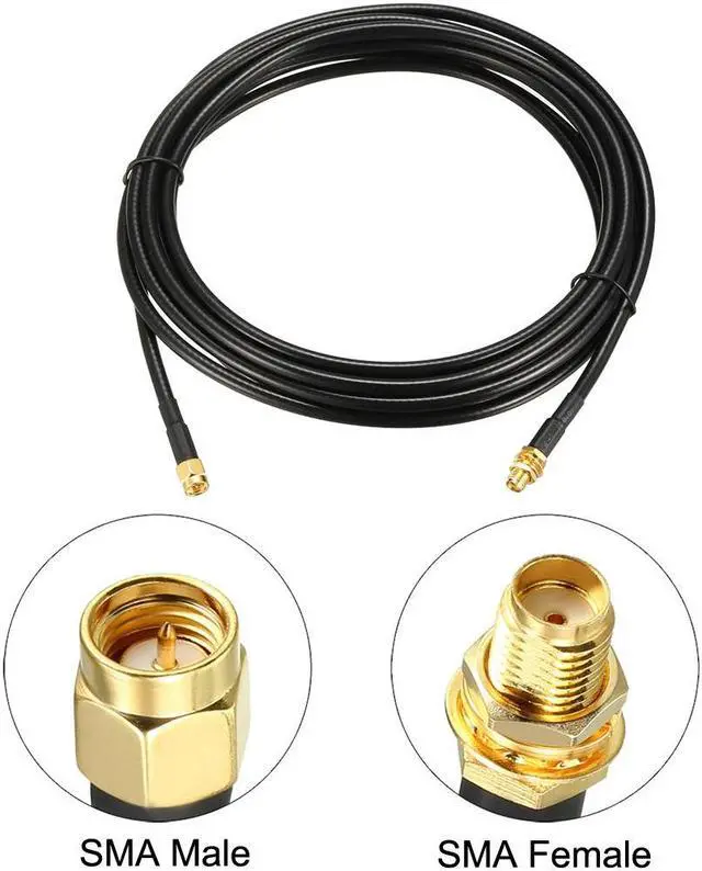 Alt view image 2 of 4 - Antenna Extension Cable SMA Male to SMA Male Coaxial Cable RG58 50 Ohm 20 ft
