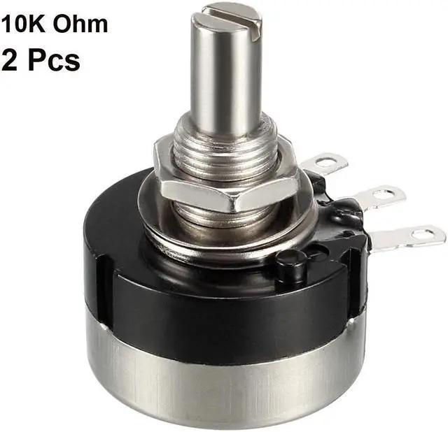 Alt view image 2 of 3 - RV24YN20S 10K Ohm Variable Resistors Single Turn Rotary Carbon Film Potentiometer 2pcs