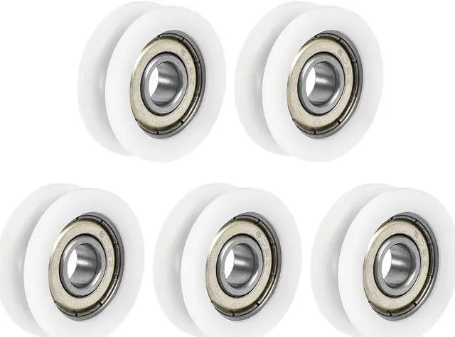 Main image of U608ZZ 608 Nylon U Groove Bearings 8x30x10mm Double Metal Shielded (GCr15) Chrome Steel Ball Bearings 5pcs