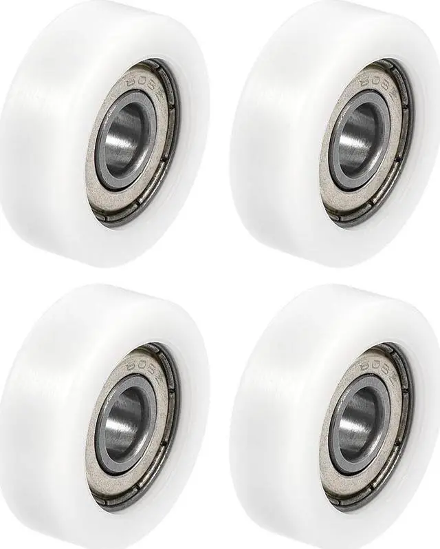 Main image of 608ZZ Ball Bearing Guide Pulley Roller Round Wheel 8x30x10mm Double Metal Shielded (GCr15) Chrome Steel Bearings 4pcs