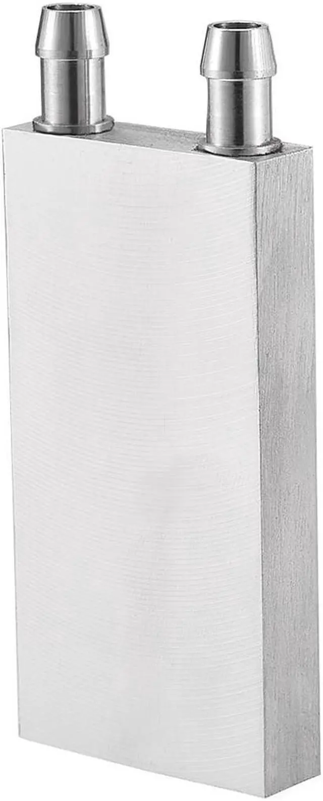 Main image of Aluminum Water Cooling Block 40x80mm Polished Heatsink with Nozzle for PC Computer CPU Graphics Radiator