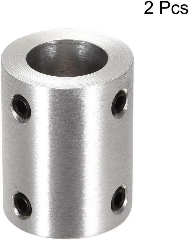 Alt view image 2 of 3 - 12mm to 12mm Bore Rigid Coupling Set Screw L25XD20 Aluminum Alloy,Shaft Coupler Connector,Motor Accessories,2pcs