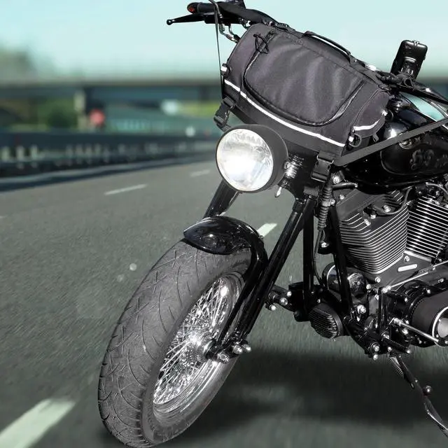 Alt view image 2 of 7 - 5.75 Inch Glossy Black Motorcycle Headlight Light Bracket Housing Fit for Harley Davidson