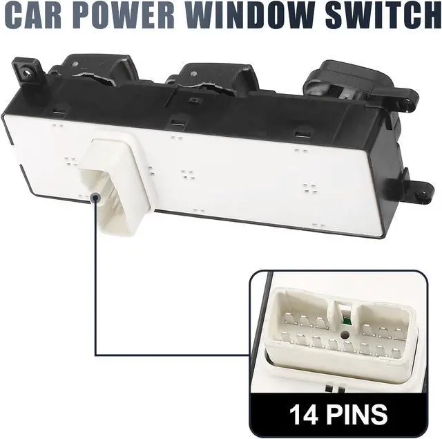 Alt view image 4 of 6 - Front Left Side Power Door Window Switch for Hyundai Sonata 2008-2010 93570-3K600