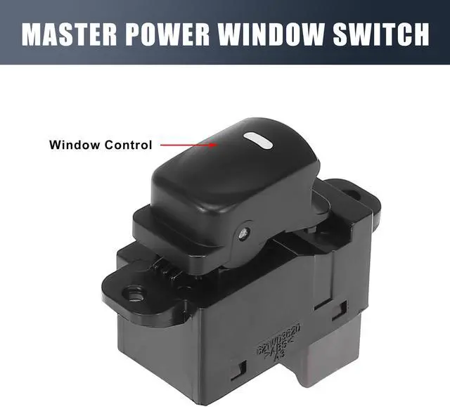 Alt view image 3 of 6 - Front Right Side Power Door Window Switch for Hyundai Elantra 93580-0Q000