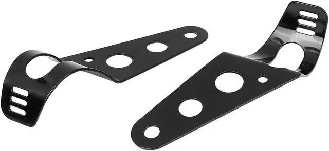 Alt view image 7 of 7 - 5.75 Inch Glossy Black Motorcycle Headlight Light Bracket Housing Fit for Harley Davidson