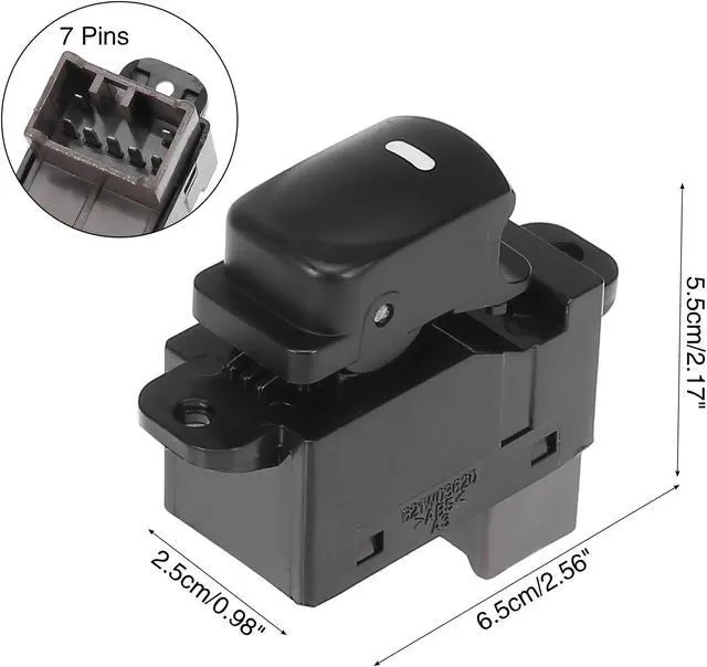 Alt view image 6 of 6 - Front Right Side Power Door Window Switch for Hyundai Elantra 93580-0Q000