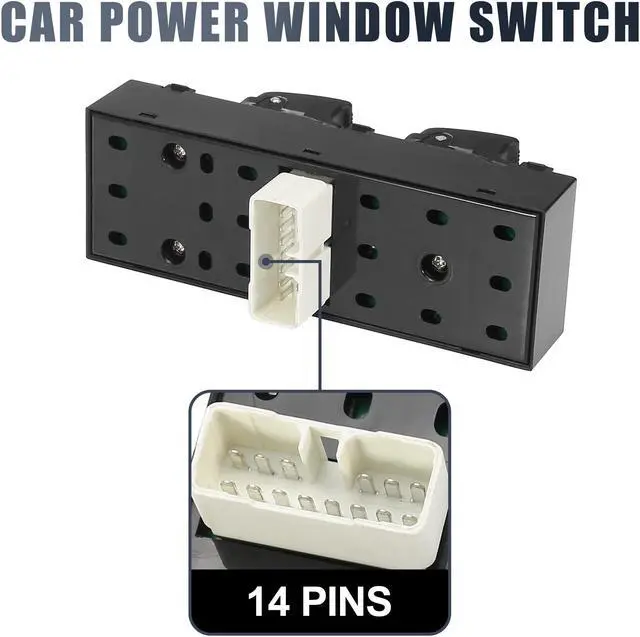Alt view image 4 of 6 - Front Left Side Power Door Window Switch for Hyundai Getz 2005 93570-1C110