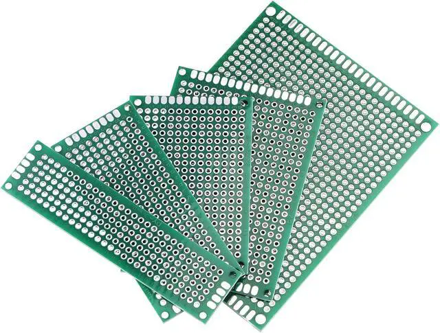 Alt view image 3 of 6 - Double-Sided PCB Board Printed Circuit Boards Kit (5 Sizes - 2x8 3x7 4x6 5x7 7x9 ) Prototyping Board for DIY Soldering Electronic Projects Practice Test Circuit 36pcs