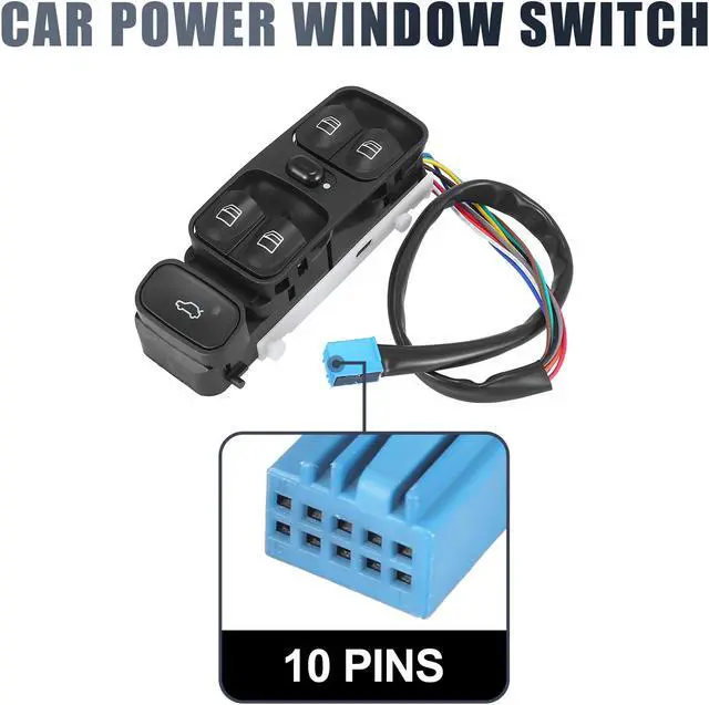 Alt view image 4 of 6 - Front Left Side Master Power Window Switch Lift Button Panel for Mercedes-Benz  C-CLASS C230  C320 A2038210679