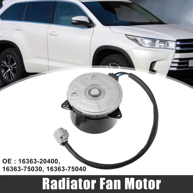 Main image of 16363-20400 Radiator Fan Motor for Toyota Highlander 2006-2007 for Lexus RX400h 2006-2008 for 5 Blade Fan Driver Side