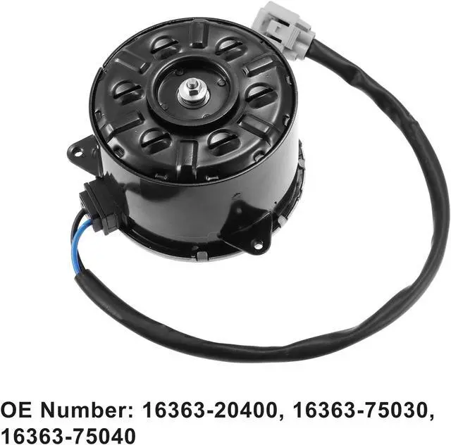 Alt view image 3 of 6 - 16363-20400 Radiator Fan Motor for Toyota Highlander 2006-2007 for Lexus RX400h 2006-2008 for 5 Blade Fan Driver Side