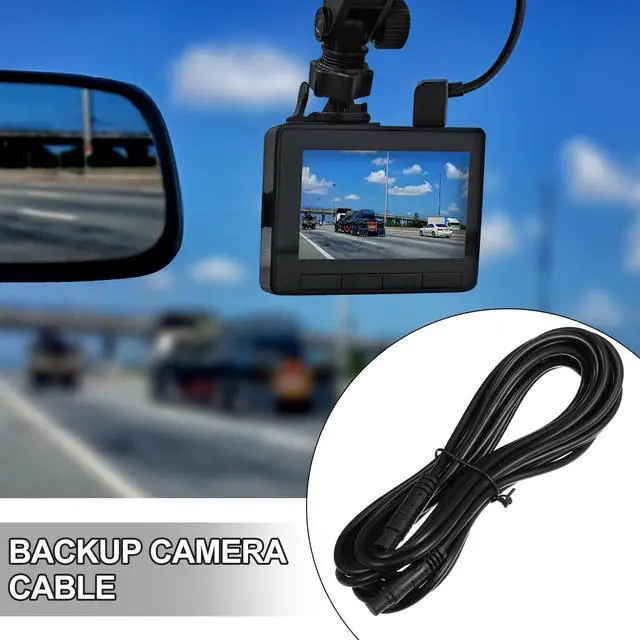 Alt view image 3 of 6 - 2 Pcs 6 Pin 13.12ft 400cm Backup Camera Extension Cable Dash Camera Cord Wires Car Rear View Camera
