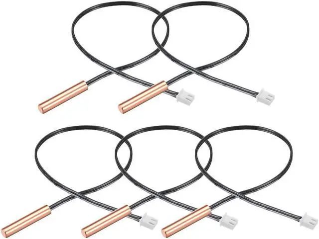 Main image of 5 Pcs 5K NTC Thermistor Probe 15.7 Inch Copper Sensitive Temperature Temp Sensor for Air Conditioner