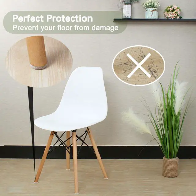 Alt view image 3 of 7 - Felt Furniture Pad Round 1 1/4" Self Adhesive Anti-scratch Floor Protector 60pcs