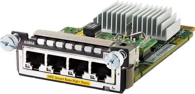 Alt view image 2 of 2 - Hewlett Packard JL081A Aruba 3810m 2930m 4 Smrt Rte Poe+ Mod