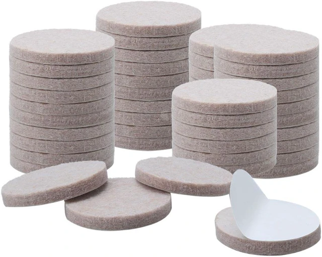 Main image of Felt Furniture Pad Round 1 1/4" Self Adhesive Anti-scratch Chair Protector 50pcs