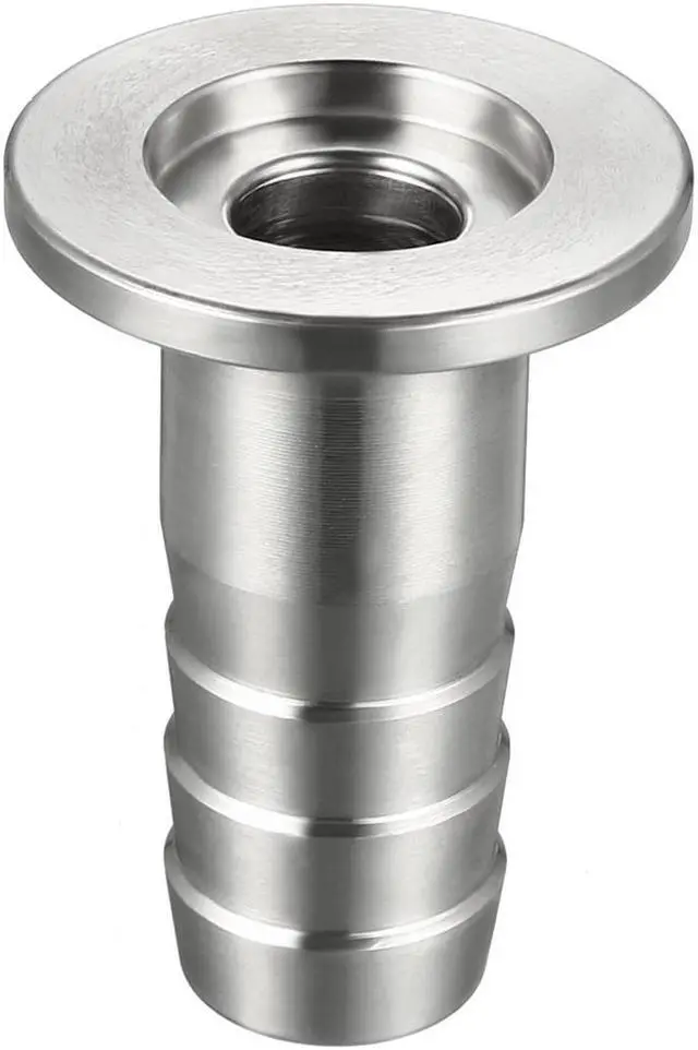 Alt view image 4 of 5 - 304 Stainless Steel KF16 Flange to 16mm Rubber Hose Barb Adapter for Vacuum Degassing Chambers Ovens