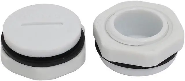 Alt view image 2 of 3 - PG13.5 Nylon Male Threaded Cable Gland Screw End Cap Cover Gray 10pcs