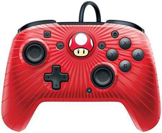 Manette Pdp Manette Nintendo Switch filaire Nintendo Faceoff Edition Super  Mario Star Noire