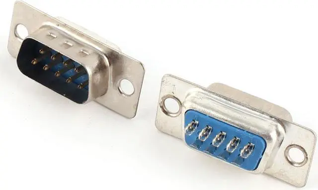 Alt view image 2 of 2 - 10 Pairs DB9 9-Pin Male Female Gender Plug Computer VGA Cable Connectors Adapter