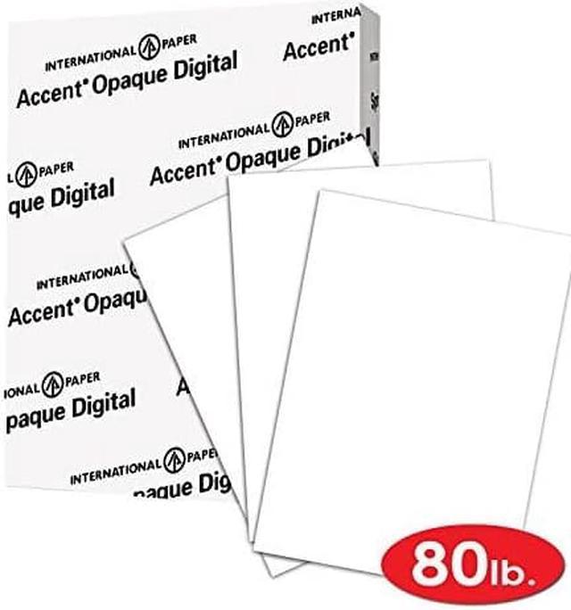 accent opaque thick cardstock paper, white paper, 80lb cover, 216