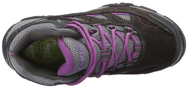 Alt view image 5 of 7 - Hi-Tec 31479 Kids Logan MDT Eva Suede Leather/Mesh Waterproof Ch Hiking Boots 5