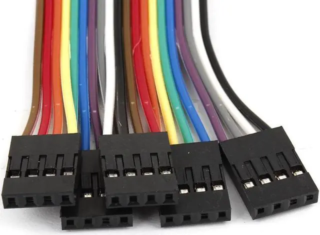 Alt view image 3 of 3 - Unique Bargains 5 Pcs 20cm Long Female to Female Solderless Flexible Breadboard Jumper Cable