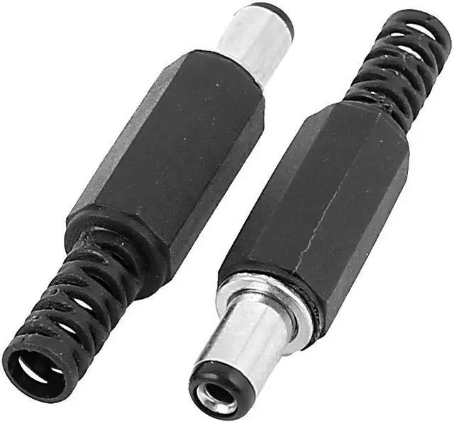 Alt view image 2 of 2 - 4 Pcs 5.5mm x 2.1mm Male Soldered Type DC Power Plug Connector Adapter