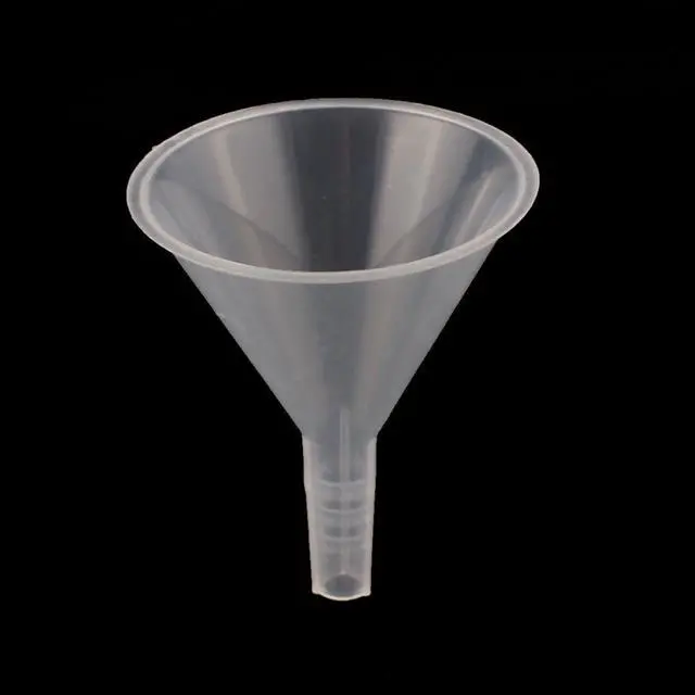 Alt view image 3 of 3 - 5pcs 6cm Mouth Dia Household Lab Liquid Water Oil Plastic Funnel Transfer Tool