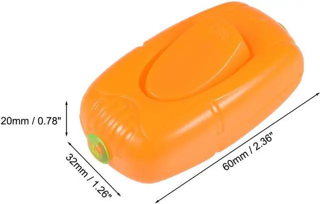 Alt view image 2 of 3 - Inline Cord Switch AC 250V 6A On-Off DPST Control Feed-Through Rocker Switch for Bedroom Table Lamp Desk Light, Orange