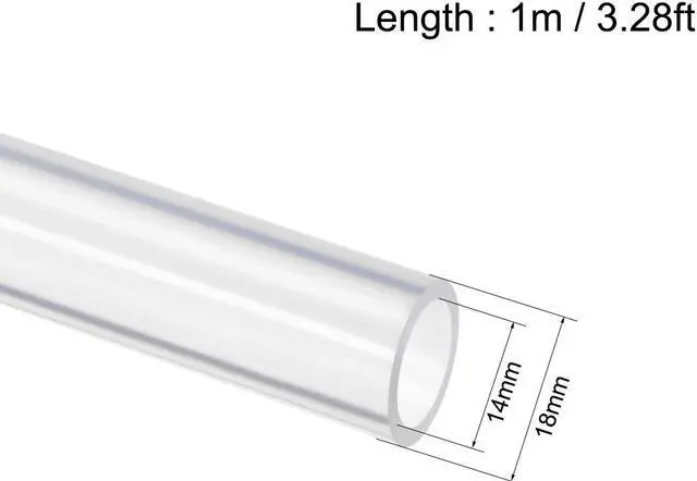 Alt view image 2 of 3 - Silicone Tubing 14mm ID X 18mm OD 3.28ft 1m Flexible Silicon Rubber Tube Air Hose Pipe for Pump Transfer Clear