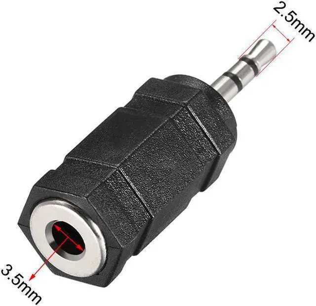 Alt view image 4 of 4 - 2.5mm Male to 3.5mm Female Connector Stereo Audio Adapter Coupler Converter 10Pcs