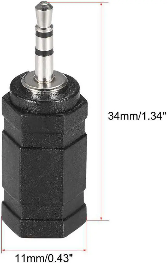 Alt view image 3 of 4 - 2.5mm Male to 3.5mm Female Connector Stereo Audio Adapter Coupler Converter 10Pcs