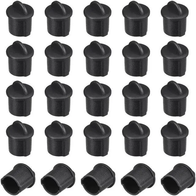 Main image of Silicone BNC Anti-Dust Stopper Cap Cover for Female Jack Black 20pcs